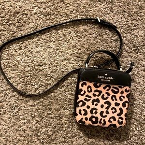 Kate Spade crossbody leopard purse